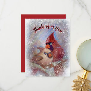 Cardinal Greeting Card Customizable art painting
