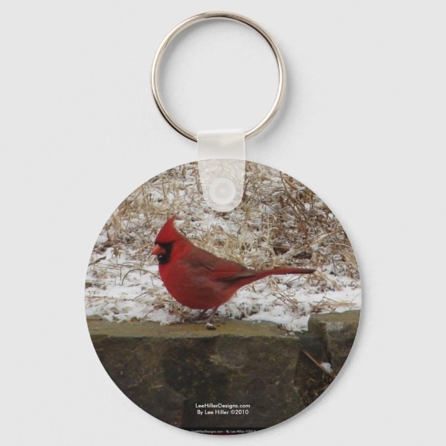 Cardinal Hot Springs Nat. Park Mountain AR Gifts Keychain (Front)