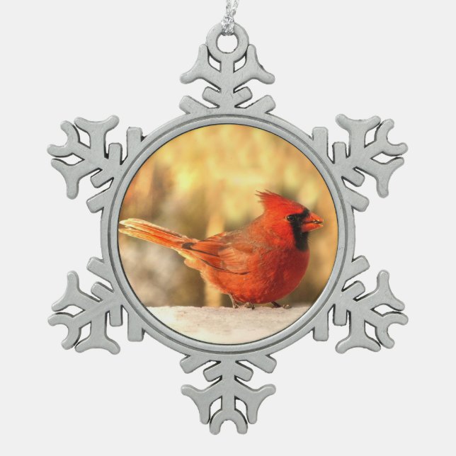 Cardinal in Autumn Ornament (Front)