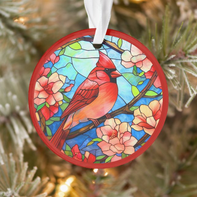 Cardinal / In Memoriam Acrylic Ornament (Tree)
