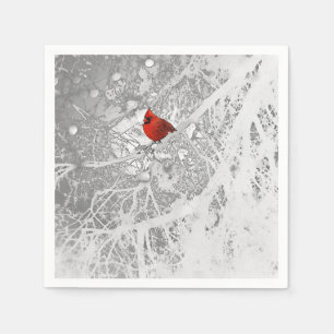 Cardinal in Winter Napkin