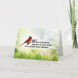 Cardinal in Your Yard Card