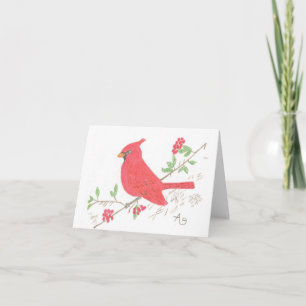 Cardinal Inspirational Note Card