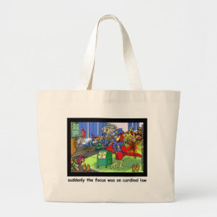 Cardinal Law Funny Law Cartoon Gifts & Collectable Large Tote Bag