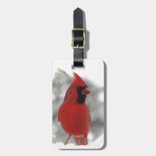 Cardinal Luggage Tag (Front Vertical)