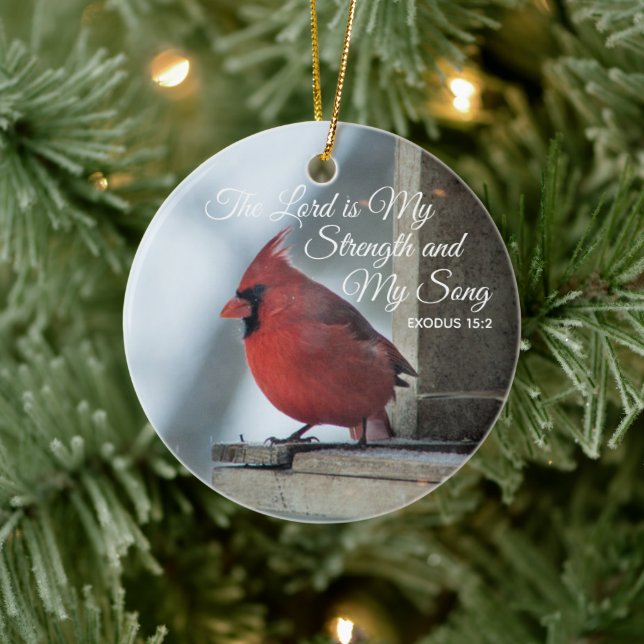 Cardinal Memorial Christmas Ornaments Personalized (Tree)