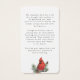 Cardinal Memorial Funeral Photo Prayer Card