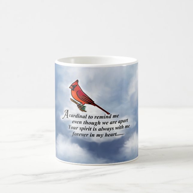 Cardinal Memorial Poem Coffee Mug (Center)