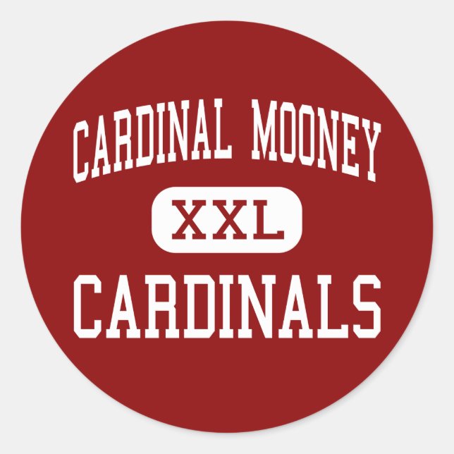 Cardinal Mooney - Cardinals - High - Youngstown Classic Round Sticker (Front)