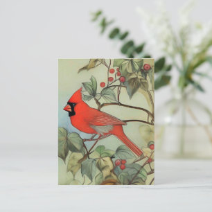 Cardinal - Nature Bird Art Card