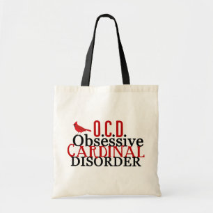 Cardinal Obsessed Funny Tote Bag