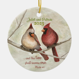 Cardinal Pair Ornement de Noël