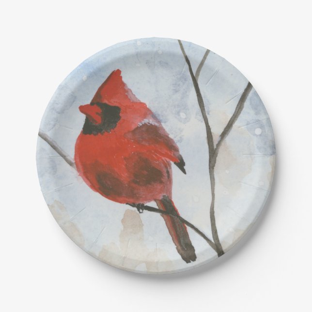 Cardinal Paper Plate (Front)