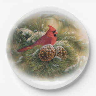 Cardinal Paper Plate