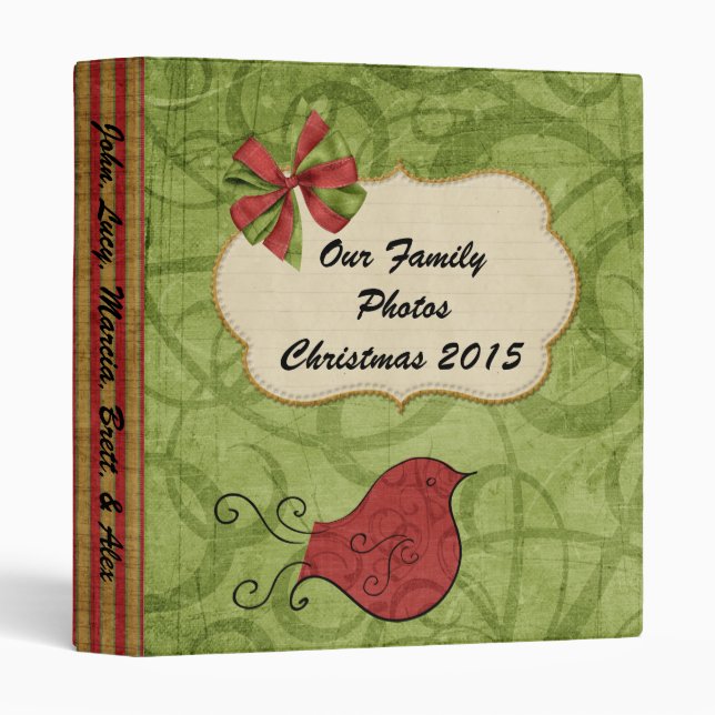 Cardinal Personalized Christmas 2015 Binder (Front/Spine)