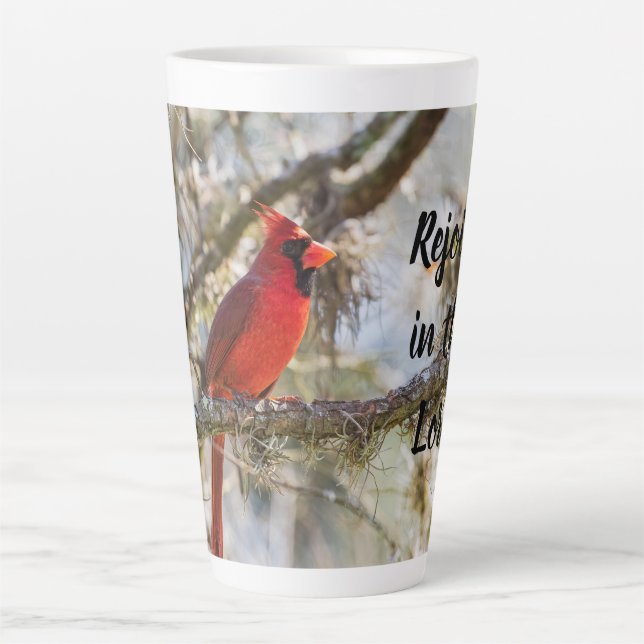 Cardinal Personnalisé Latte Mug (Devant)
