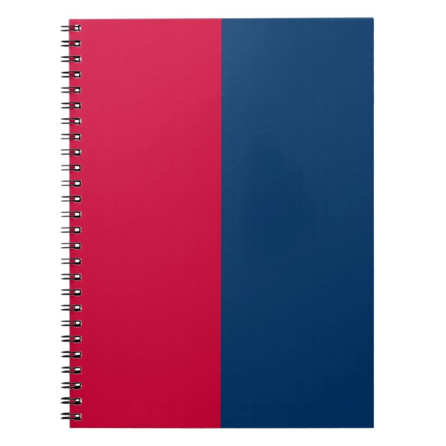 Cardinal Red and Navy CUSTOM Notebook (Front)