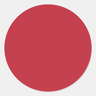 cardinal red -blank classic round sticker