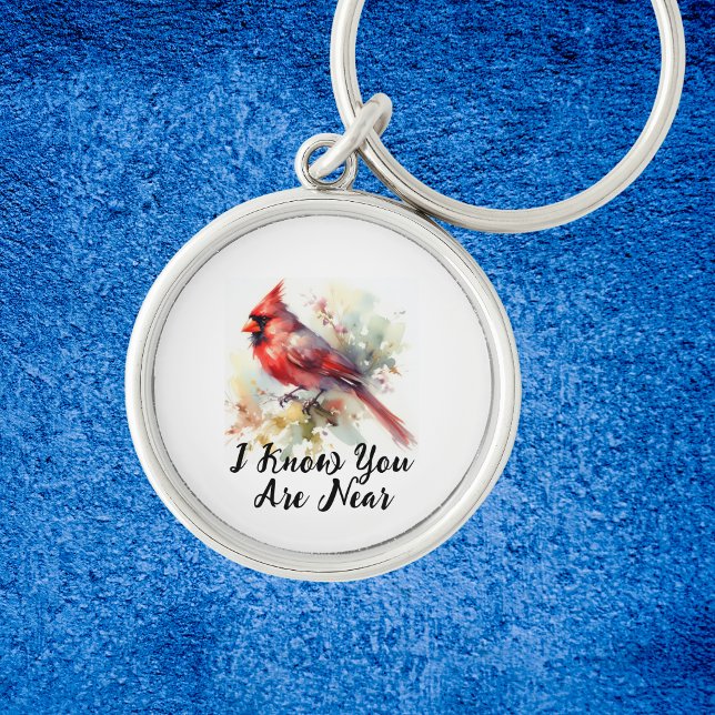 Cardinal Red Remembrance Personalize Keychain (Creator Uploaded)