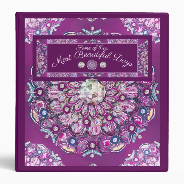 Cardinal Red Rosace Binder (Front)