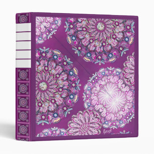 Cardinal Red Rosace Binder