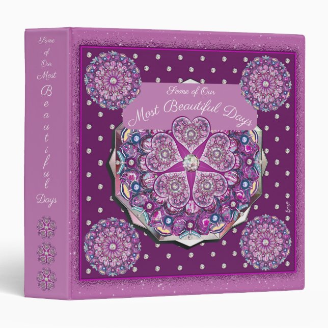 Cardinal Red Rosace Binder (Front/Spine)