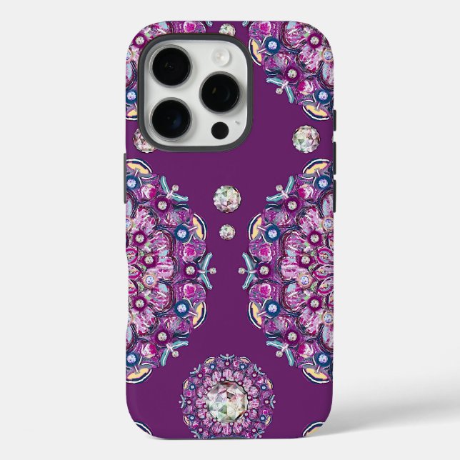 Cardinal Red Rosace Case-Mate iPhone Case (Back)