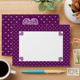 Cardinal red Rosace Envelope