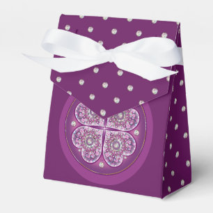 Cardinal red Rosace Favor Box