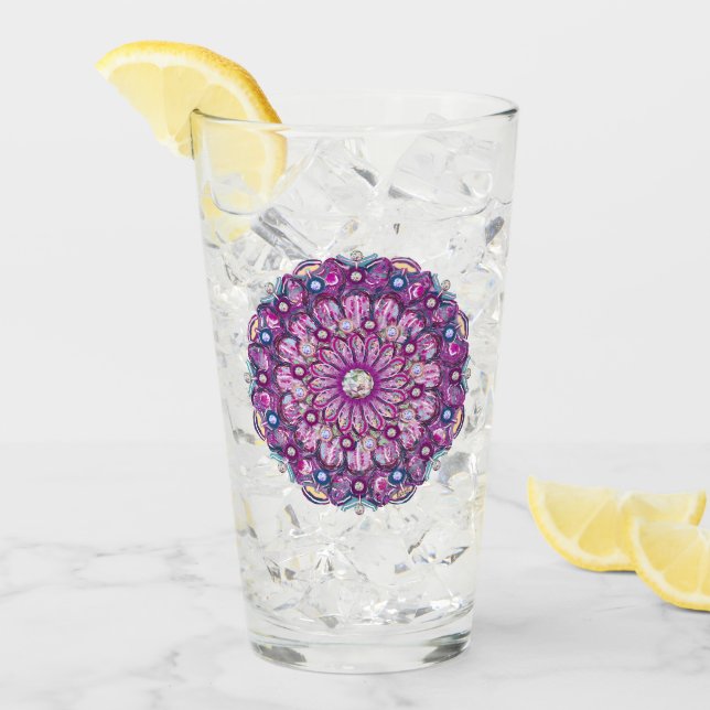 Cardinal red Rosace Glass (Front Ice)