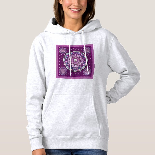 Cardinal Red Rosace Hoodie (Front)