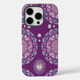 Cardinal Red Rosace iPhone 16 Pro Case