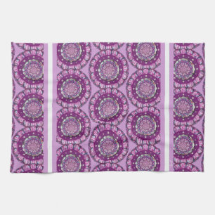 Cardinal Red Rosace Kitchen Towel