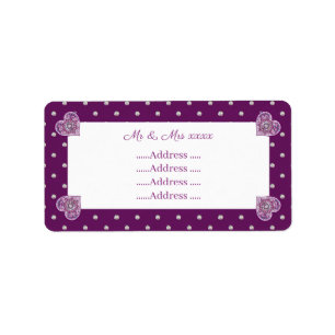 Cardinal red Rosace Label