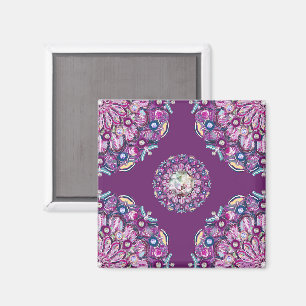 Cardinal red Rosace Magnet