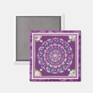 Cardinal red Rosace Magnet