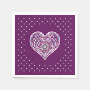 Cardinal Red Rosace Napkin