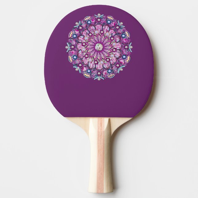 Cardinal Red Rosace Ping Pong Paddle (Front)