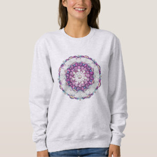 Cardinal red rosace & snowflake sweatshirt