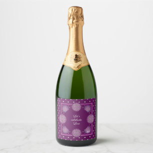 Cardinal Red Rosace Sparkling Wine Label