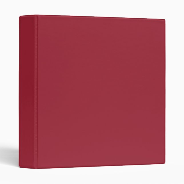 Cardinal Red Solid Colour Binder (Front/Spine)