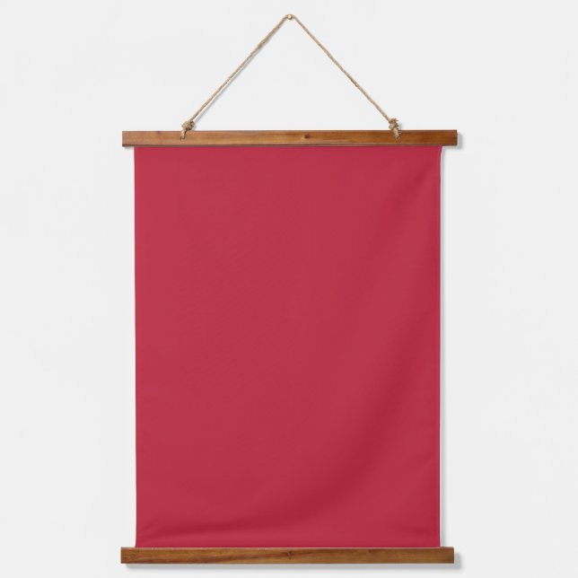 cardinal red solid colour hanging tapestry (Front)