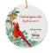 Cardinal Remembrance Keepsake Personalized Photo 