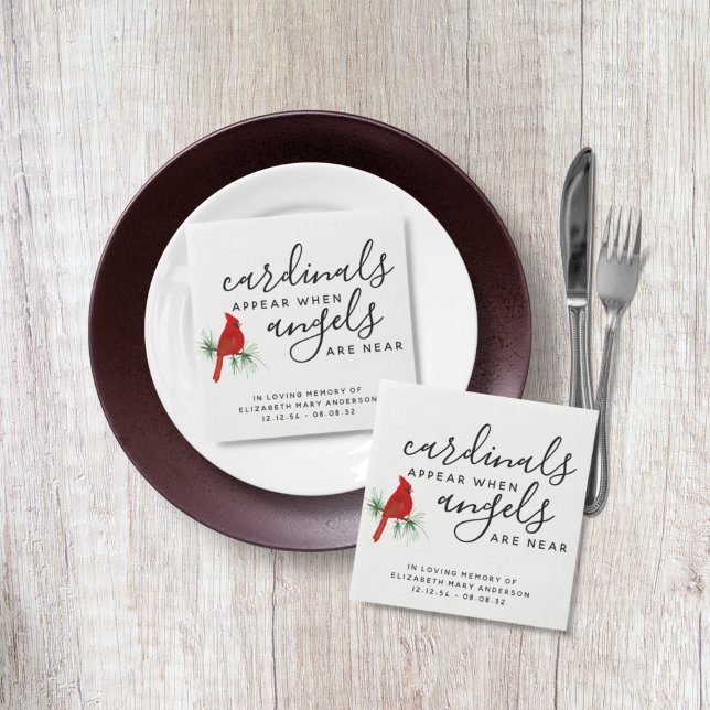 Cardinal Remembrance Tribute  Napkin (Creator Uploaded)