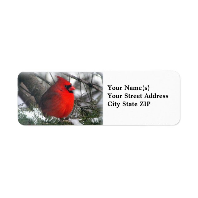 Cardinal Return Address Label (Front)