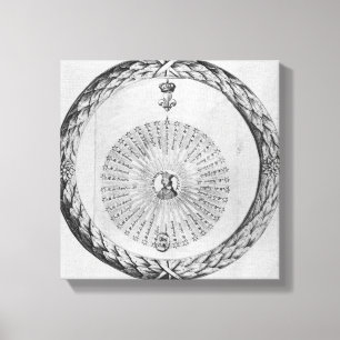 Cardinal Richelieu  as the centre of the sun Canvas Print