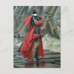 Cardinal Richelieu on the sea wall at La Postcard