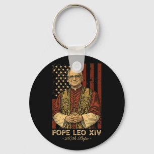Cardinal Robert Francis Prevost Pope Leo Xiv Ameri Keychain