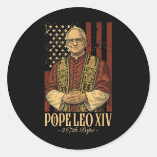 Cardinal Robert Prevost Pope Leo Xiv 1 Classic Round Sticker