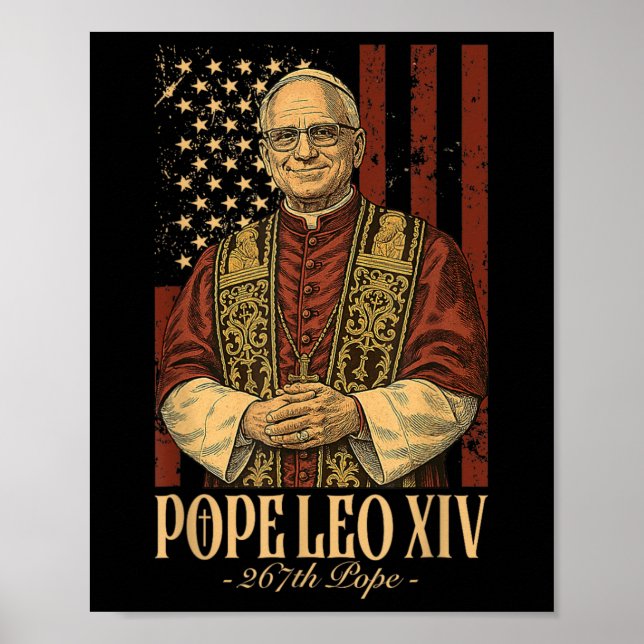 Cardinal Robert Prevost Pope Leo Xiv 1  Poster (Front)